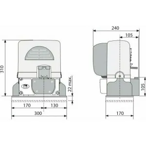 CAME BX-74 привод для откатных ворот (КАМЕ) CAME BX-74 привод для откатных ворот (КАМЕ)