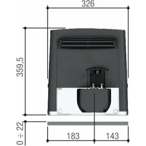 Привод 230 В для откатных ворот, встроенный блок управления ZBKN BKS18AGS 801MS-0090 (КАМЕ) Привод 230 В для откатных ворот, встроенный блок управления ZBKN BKS18AGS 801MS-0090 (КАМЕ)