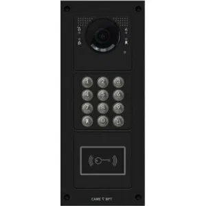 Вызывная вандалозащитная IP-видеопанель MTM с кодонаборной клавиатурой и считывателем 3 модуля, цвет темно-серый CAME MKITVIP-30KRV (КАМЕ) Вызывная вандалозащитная IP-видеопанель MTM с кодонаборной клавиатурой и считывателем 3 модуля, цвет темно-серый CAME MKITVIP-30KRV (КАМЕ)