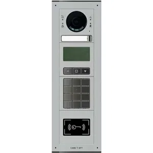 Вызывная IP-видеопанель MTM с 1 кнопкой, кодонаборной клавиатурой, дисплеем и считывателем, 4 модуля, цвет серый CAME MKITVIP-41KDR (КАМЕ) Вызывная IP-видеопанель MTM с 1 кнопкой, кодонаборной клавиатурой, дисплеем и считывателем, 4 модуля, цвет серый CAME MKITVIP-41KDR (КАМЕ)